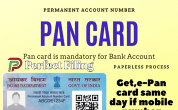Get your Pan immediately with simple and paperless process
