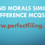 Law and Morals Similarities and Difference MCQs