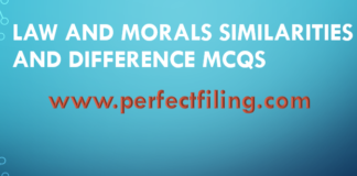 Law and Morals Similarities and Difference MCQs