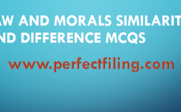Law and Morals Similarities and Difference MCQs