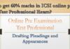 Online Pre Examination Test Professional