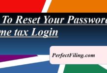 How to reset your password Income Tax Login