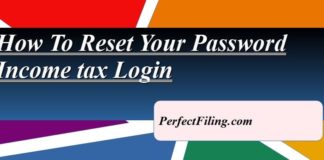 How to reset your password Income Tax Login