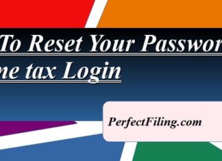 How to reset your password Income Tax Login
