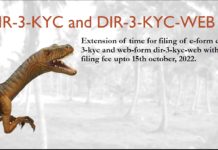 Extension of Time for filing e-form DIR-3-KYC and web-form DIR-3-KYC-WEB