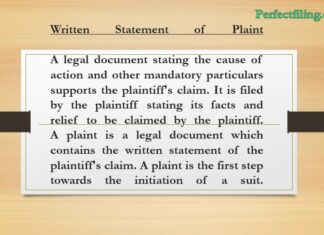 Written statement of plaint
